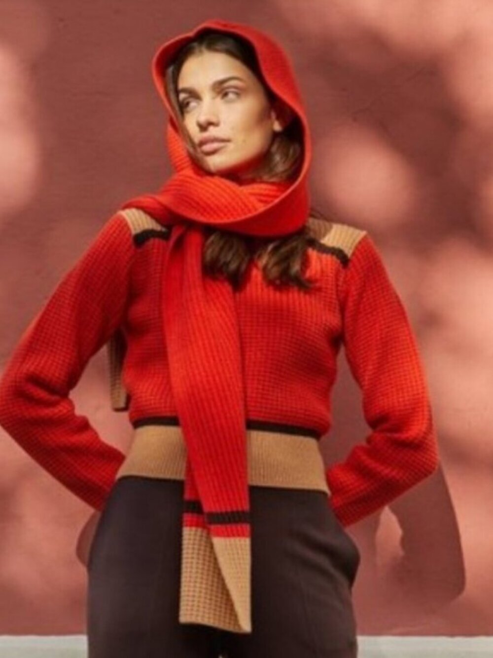 Marni x Uniqlo Knitted Hooded Scarf